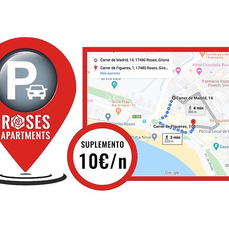 Roses Apartments Ocean 2 Habitaciones Vista Mar Lateral Esterno foto
