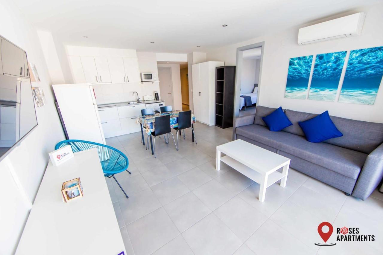 Roses Apartments Ocean 2 Habitaciones Vista Mar Lateral Esterno foto