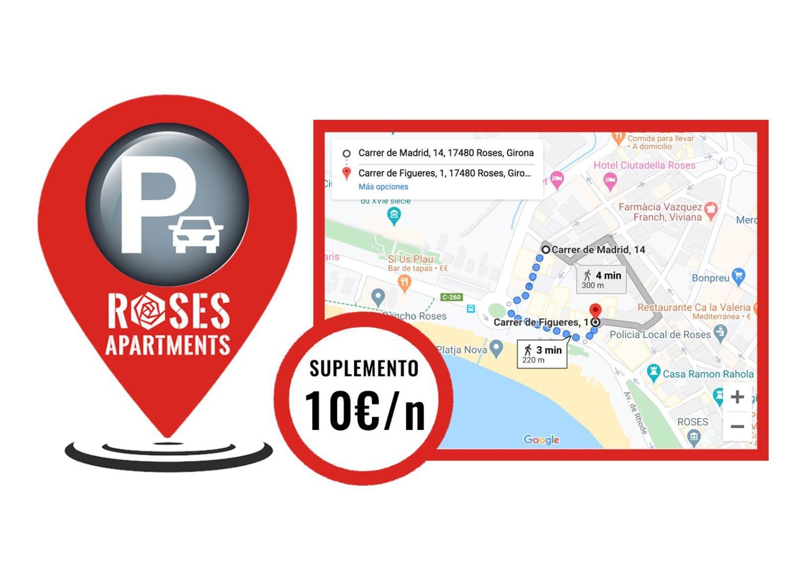 Roses Apartments Ocean 2 Habitaciones Vista Mar Lateral Esterno foto